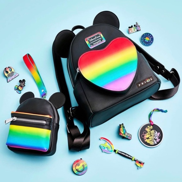 Disney Parks Loungefly Pride Wristlet Backpack - Picture 2 of 5